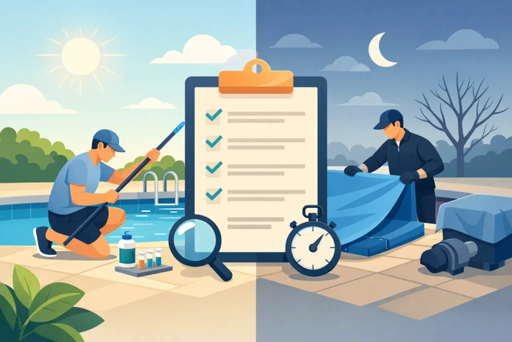 Pool Opening and Closing Service Checklist