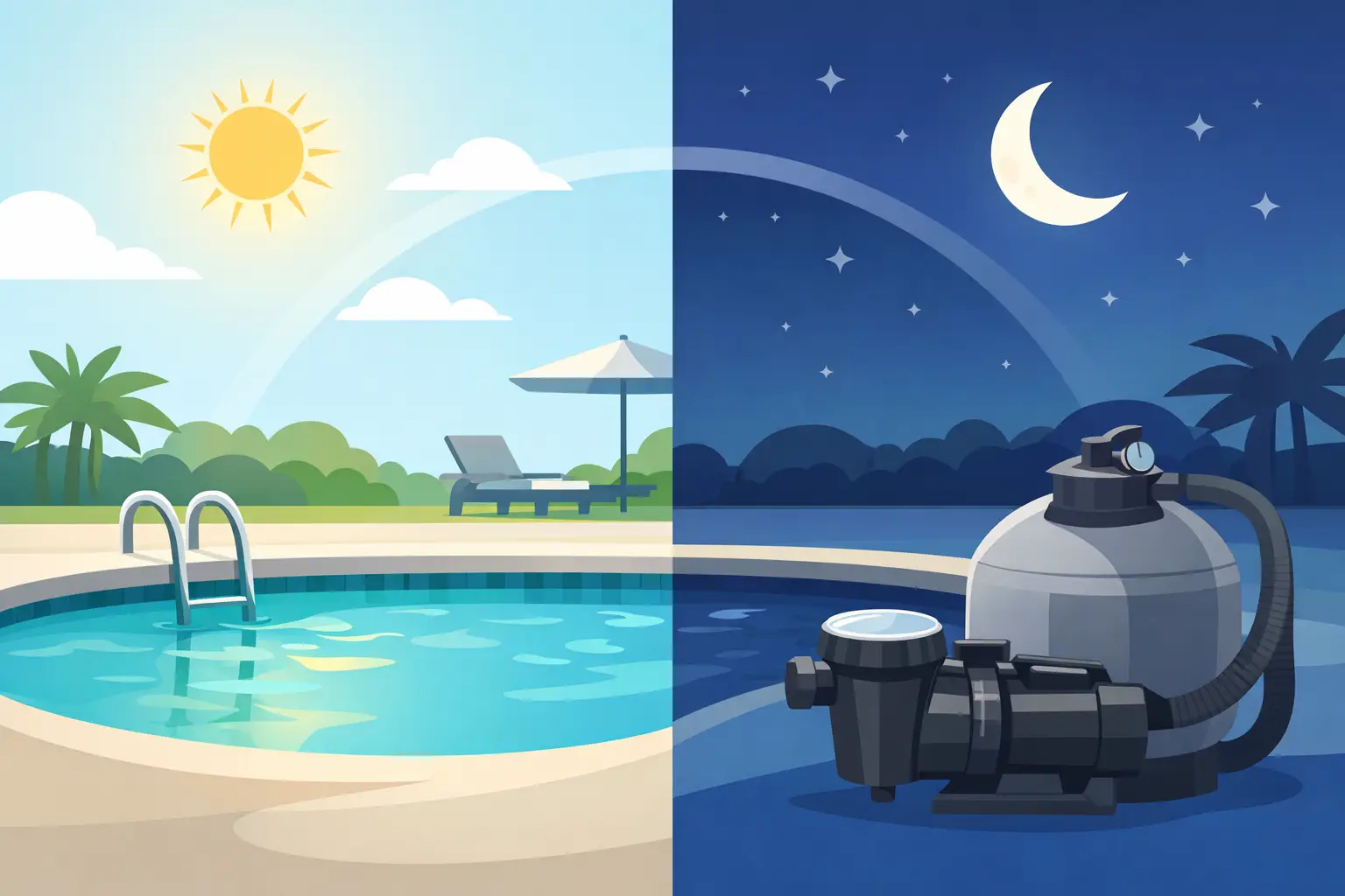 When Should a Pool Pump Run Each Day?