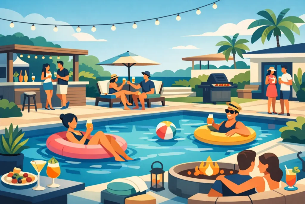 12 Backyard Pool Entertaining Ideas That Work