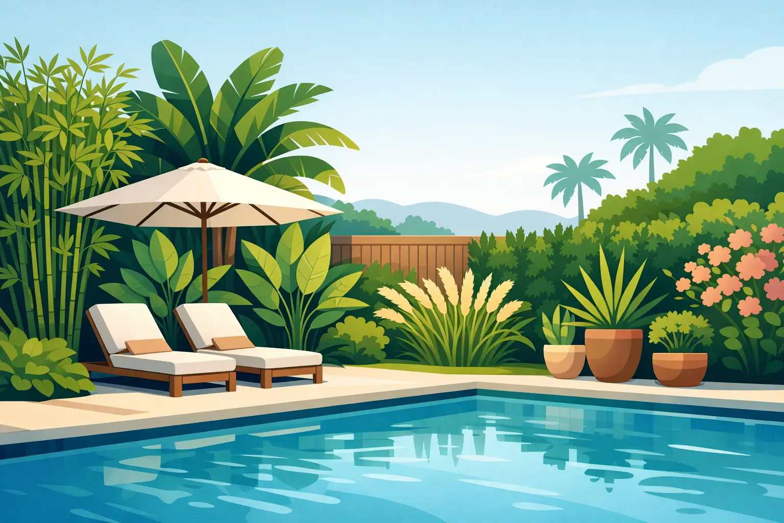 12 Best Poolside Plants for Privacy at Home