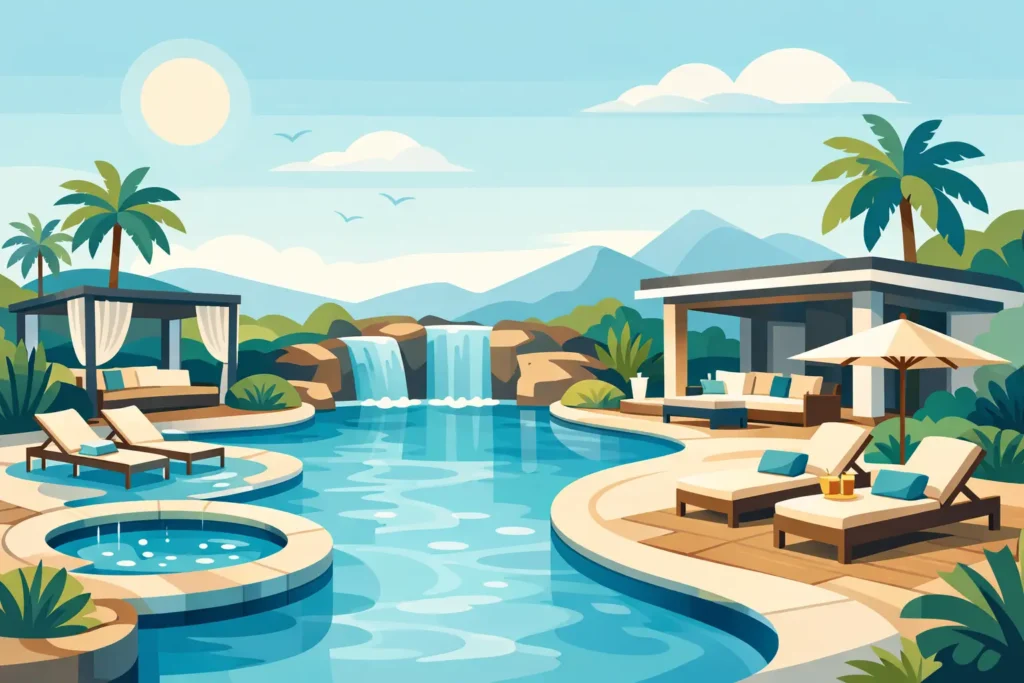 Resort Style Backyard Pool Design Trends