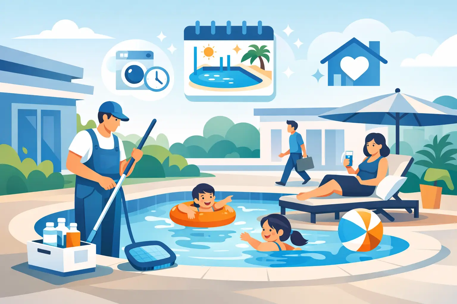 Weekly Pool Service Benefits for Busy Homes