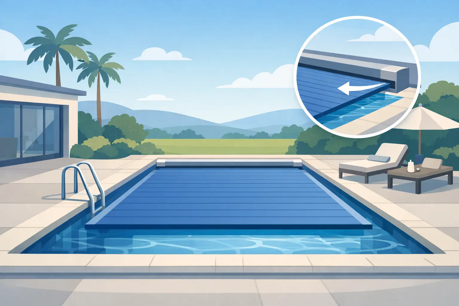 Automatic Cover Safety for Backyard Pools