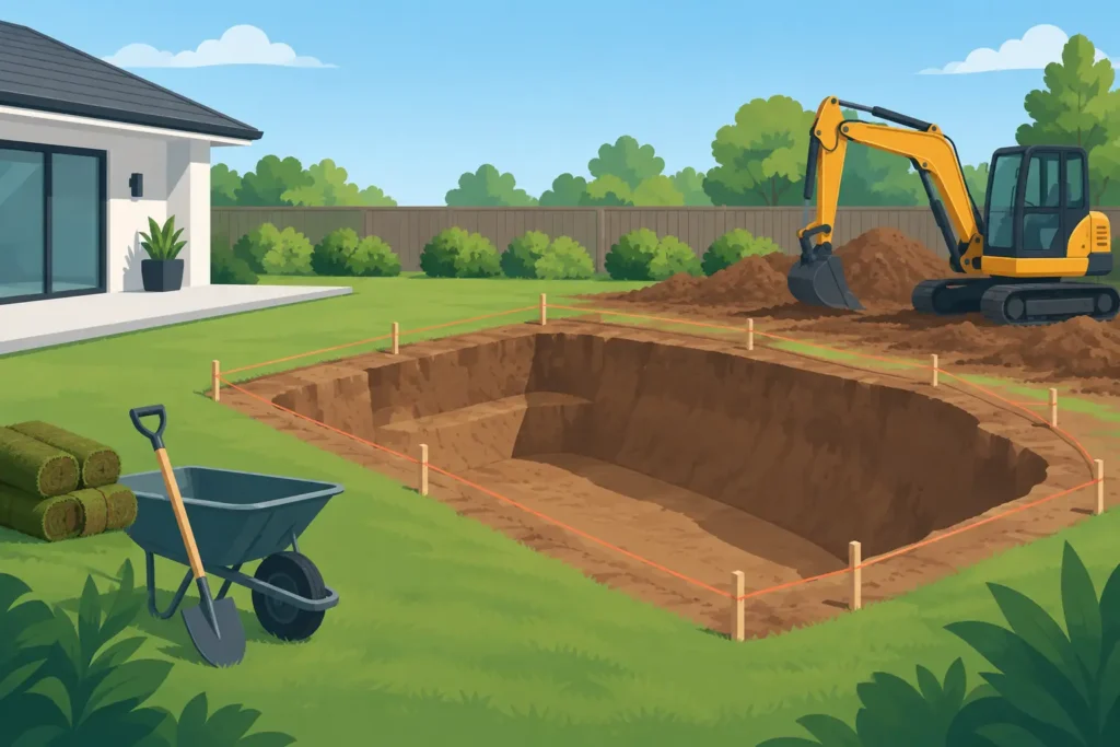Prepare Yard for Excavation Before Pool Work